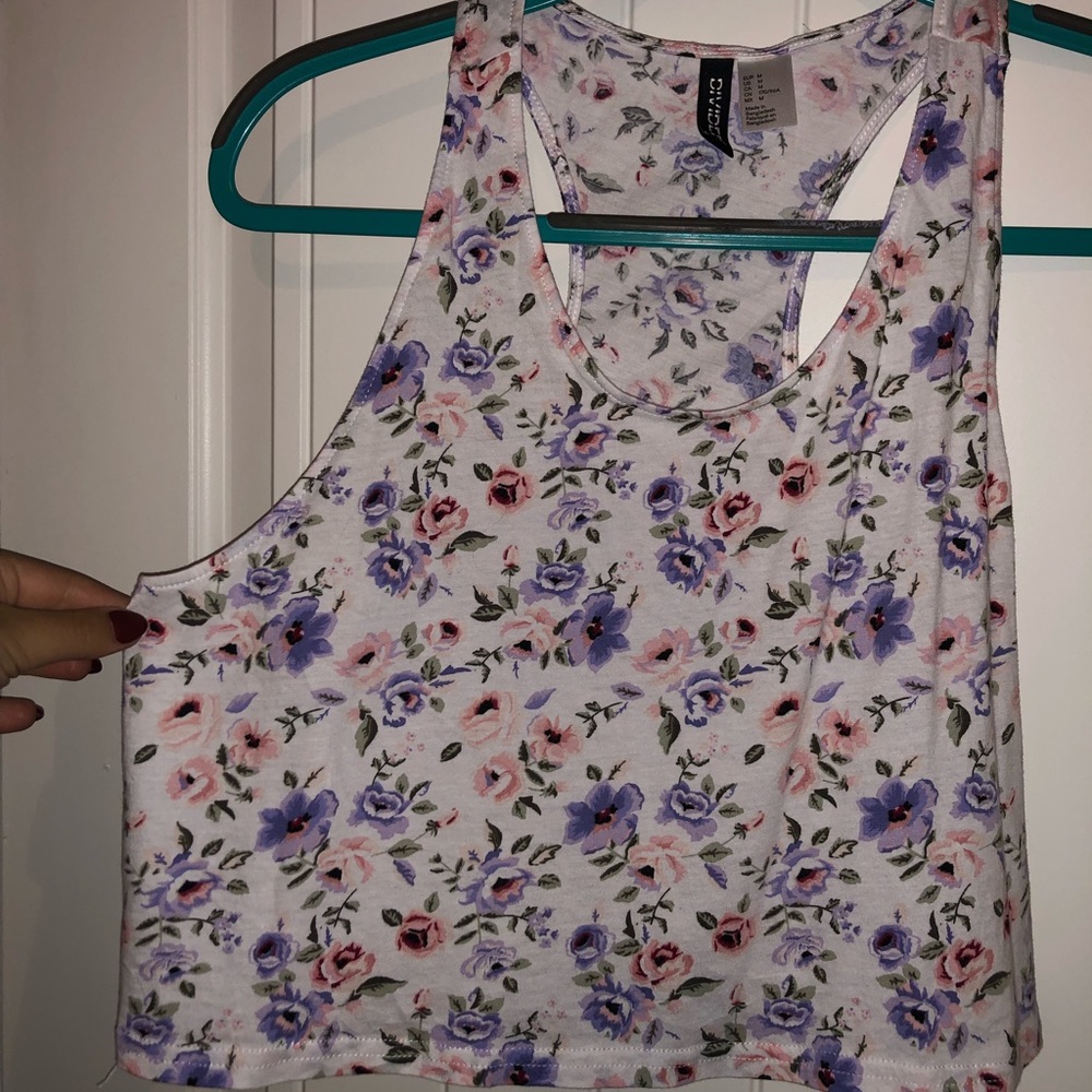 Floral Cropped Tank
